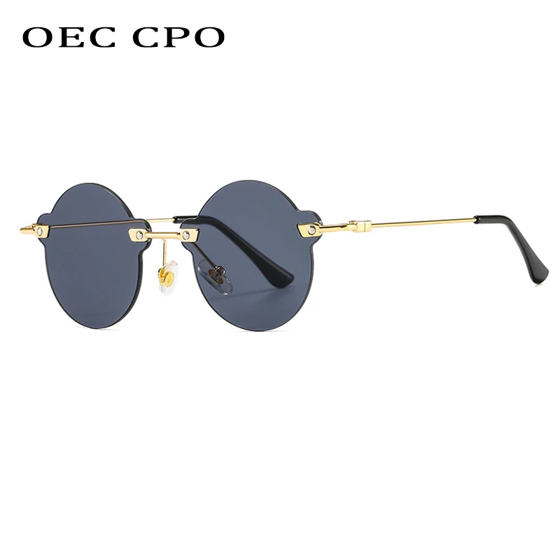 OEC CPO Rimless Round Sunglasses Women Ultralight Metal Black Sun Glasses Female Fashion Elegant UV400 Eyewear Men Shades O789 
OEC CPO Rimless Round Sunglasses Women Ultralight Metal Black Sun Glasses Female Fashion Elegant UV400 Eyewear Men Shades O789
