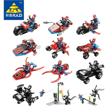 Spiderman Blocks Future Transport and Fight Scene 6 PCs with 2 Shape to Change Gift Toys for Children Technic Kazi 60011
Spiderman Blocks Future Transport and Fight Scene 6 PCs with 2 Shape to Change Gift Toys for Children Technic Kazi 60011