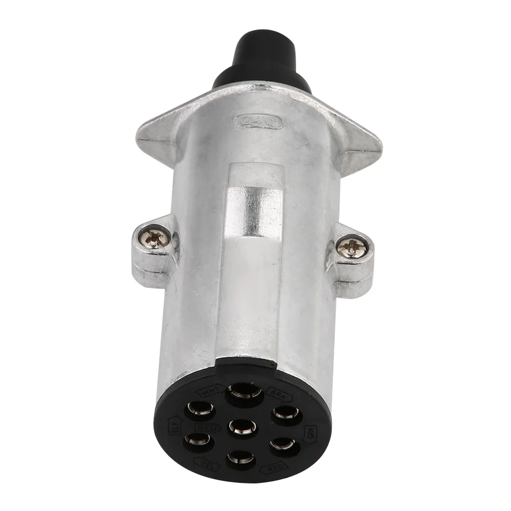 7 Pin Trailer Plug N Type Towing Connector Adapter 24V For Power Trailer Truck Caravan Indicators Brake Fog Lights Connector
7 Pin Trailer Plug N Type Towing Connector Adapter 24V For Power Trailer Truck Caravan Indicators Brake Fog Lights Connector