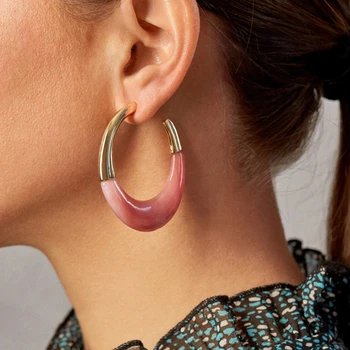 Fashion Jewelry Big Round Geometric Resin Earrings for Women Vintage Patchwork Metal Acrylic Statement Drop Earrings Female 2020
Fashion Jewelry Big Round Geometric Resin Earrings for Women Vintage Patchwork Metal Acrylic Statement Drop Earrings Female 2020