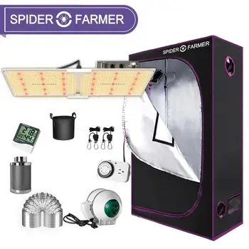 Spider Farmer SF 2000W LED Grow Light 70x140cm Grow Tent Kits Carbon Filter Setup with Samsung LM301B Dimmer Full Spectrum lamp
Spider Farmer SF 2000W LED Grow Light 70x140cm Grow Tent Kits Carbon Filter Setup with Samsung LM301B Dimmer Full Spectrum lamp