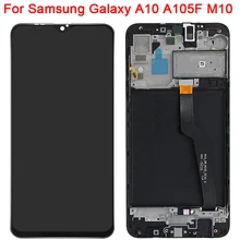 Ensemble écran tactile LCD avec châssis pour Samsung Galaxy A10, compatible smartphone M10 A105F original, taille 6,2 pouces, nouveau=