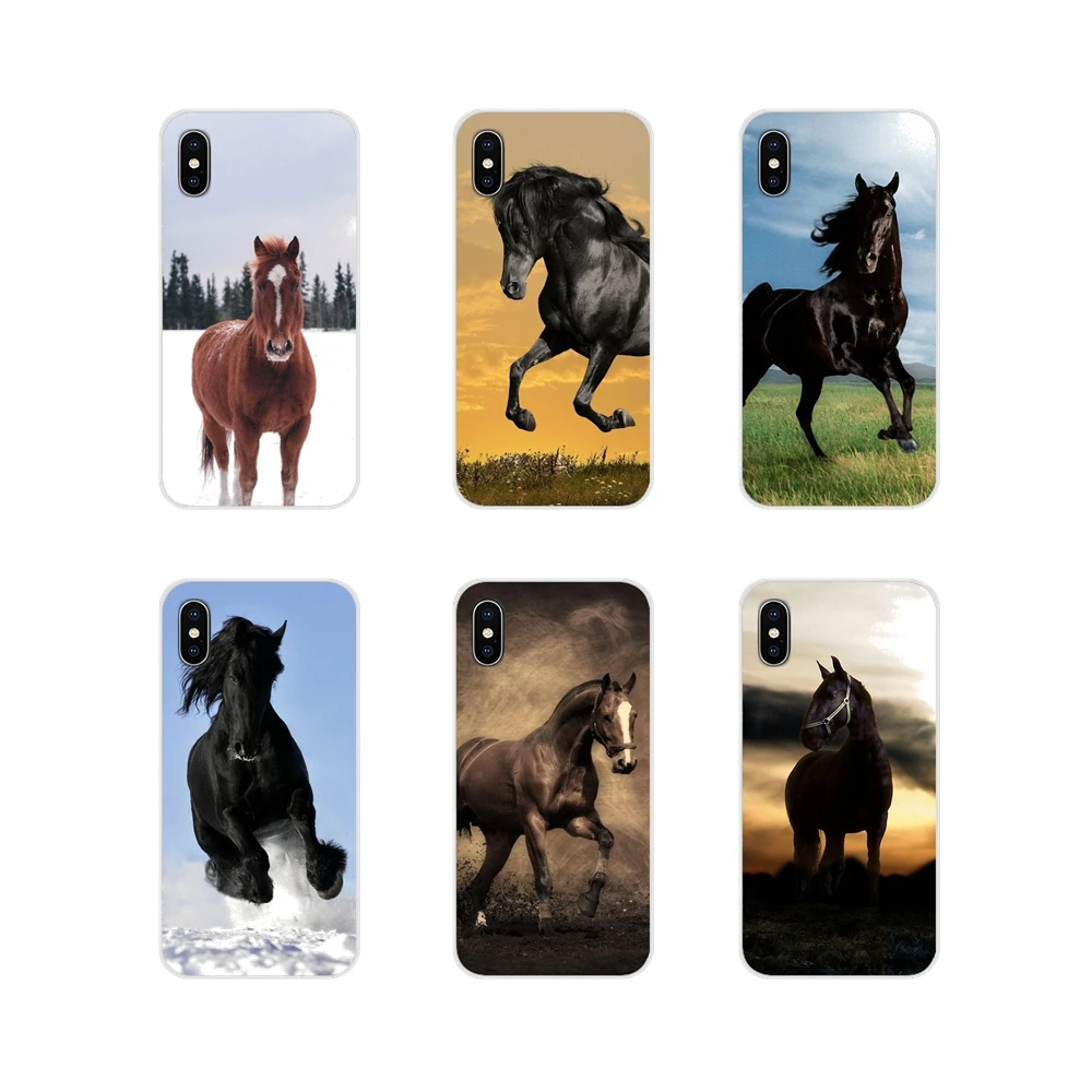 Accessories Phone Shell Covers Black Strong Beauty Horse For Motorola Moto X4 E4 E5 G5 G5S G6 Z Z2 Z3 G G2 G3 C Play Plus | Мобильные