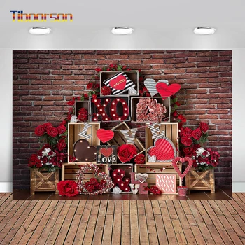 Valentine Rustic Red Brick Photography Background Red Rose Heart Birthday Photography Backdrops for Photo Studio
Valentine Rustic Red Brick Photography Background Red Rose Heart Birthday Photography Backdrops for Photo Studio