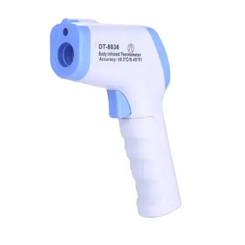 Digital Professional Thermometer Gun DT-8836 Non-contact Baby Adult Forehead Infrared Thermometer Gun LCD Backlight Termometro 
Digital Professional Thermometer Gun DT-8836 Non-contact Baby Adult Forehead Infrared Thermometer Gun LCD Backlight Termometro