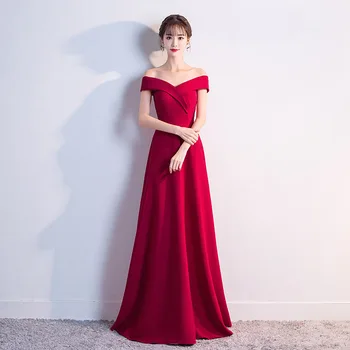 Red Slash Neck Wedding Party Dress Womens Floor Length Evening Cheongsam Elegant Prom Dress Maxi Qipao Long Ball Gown Vestido
Red Slash Neck Wedding Party Dress Womens Floor Length Evening Cheongsam Elegant Prom Dress Maxi Qipao Long Ball Gown Vestido