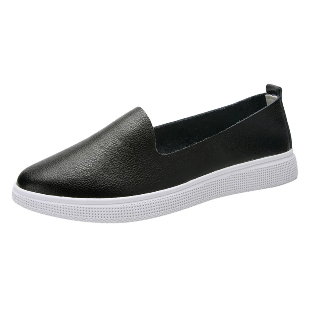 SAGACE Women's Wedge Casual Round Head Solid Color Sewing Fashion Elements Pointed Low-heeled Shoes Small Leather Shoes 2019
SAGACE Women's Wedge Casual Round Head Solid Color Sewing Fashion Elements Pointed Low-heeled Shoes Small Leather Shoes 2019