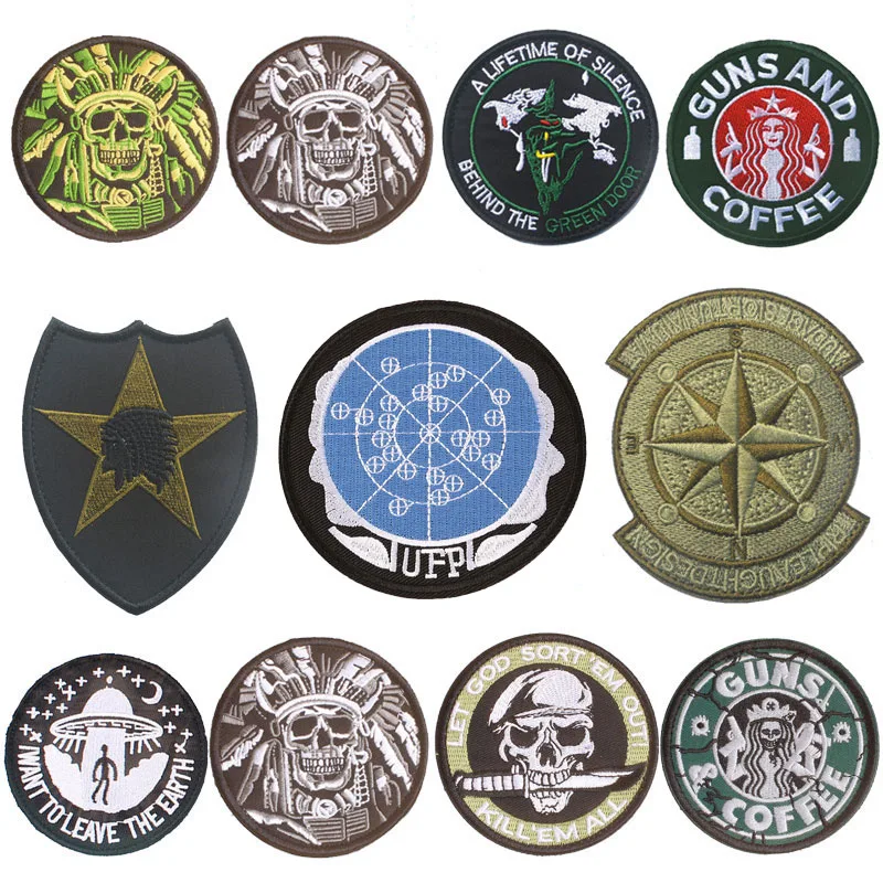 Round Skull Embroidered Patch Iron on Patches For Clothes Applique Sewing on Fabric Badge DIY Apparel Accessori Decoration E
Round Skull Embroidered Patch Iron on Patches For Clothes Applique Sewing on Fabric Badge DIY Apparel Accessori Decoration E