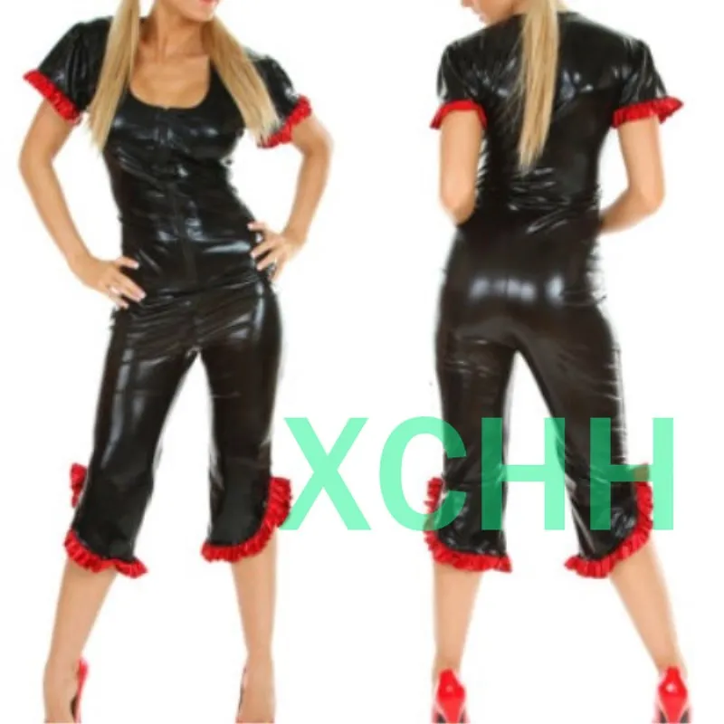 

Sexy exotic women female handmade Latex customize Catsuit zentai cekc fetish Bodysuits Front zipper cosplay costumes