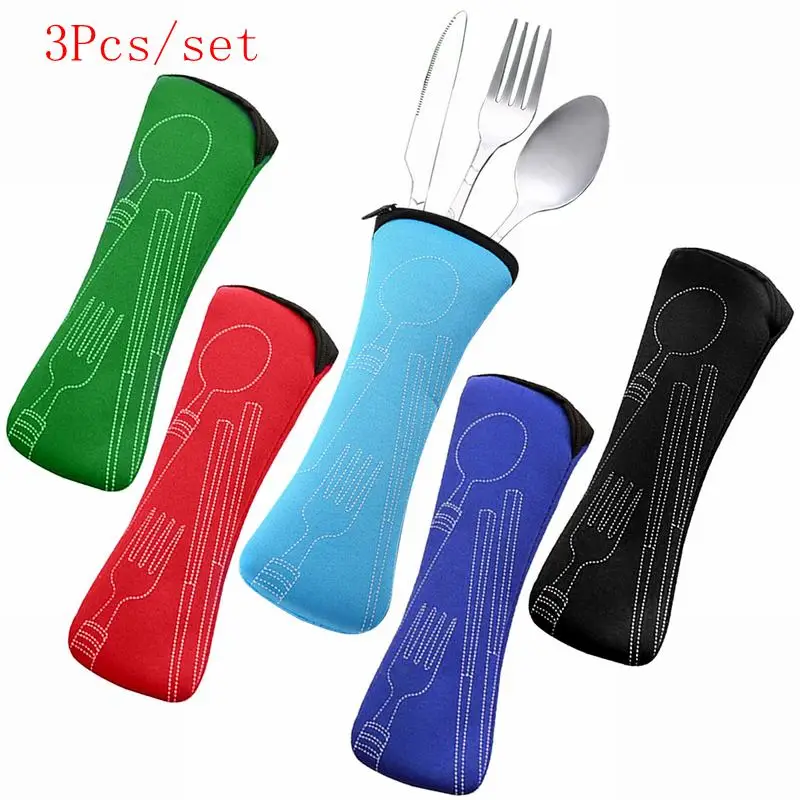 3Pcs/set Portable Stainless Steel Cutlery Set Flower Painting Fork Dinner Tableware Set Tableware Case Kit For Camping
3Pcs/set Portable Stainless Steel Cutlery Set Flower Painting Fork Dinner Tableware Set Tableware Case Kit For Camping