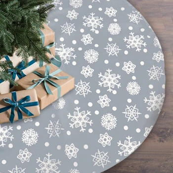 Snowflake Christmas Tree Skirts Non-woven Fabric Home Festival Floor Decor Large Size Xmas Decorations For Living Room Garden
Snowflake Christmas Tree Skirts Non-woven Fabric Home Festival Floor Decor Large Size Xmas Decorations For Living Room Garden