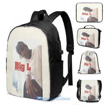 Funny Graphic print Big L Rest In Peace USB Charge Backpack men School bags Women bag Travel laptop bag
Funny Graphic print Big L Rest In Peace USB Charge Backpack men School bags Women bag Travel laptop bag