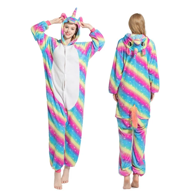 кигуруми Uincorn Мужская зимняя Фланелевая пижама Пикачу единорог Пижама для