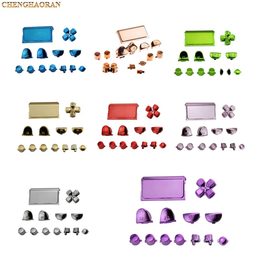 ChengHaoRan 5sets 13pcs/set Button thumb Cap stick Metal plating gold for PS4 2.0 controller Old version Electroplating
ChengHaoRan 5sets 13pcs/set Button thumb Cap stick Metal plating gold for PS4 2.0 controller Old version Electroplating