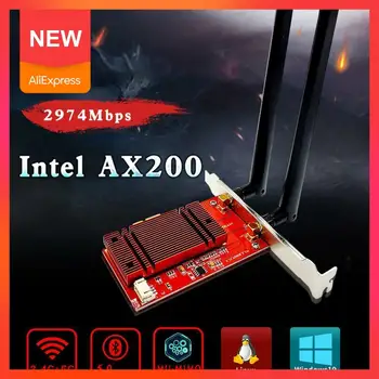 2400Mbps Dual Band Wireless Desktop PCIe For Intel 802.11ax Adapter Bluetooth 5.0 AX200 Wireless Express Card 2.4G/5Ghz PCI C0Q5
2400Mbps Dual Band Wireless Desktop PCIe For Intel 802.11ax Adapter Bluetooth 5.0 AX200 Wireless Express Card 2.4G/5Ghz PCI C0Q5