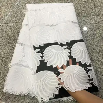 New African French Sequins Lace Fabric 2019 High Quality Lace White Lace Fabric Nigerian Tulle Mesh Lace Fabrics for Wedding
New African French Sequins Lace Fabric 2019 High Quality Lace White Lace Fabric Nigerian Tulle Mesh Lace Fabrics for Wedding