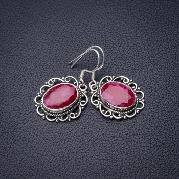 StarGems Natural Cherry Ruby Handmade 925 Sterling Silver Earrings 1.5" D6869
StarGems Natural Cherry Ruby Handmade 925 Sterling Silver Earrings 1.5" D6869
