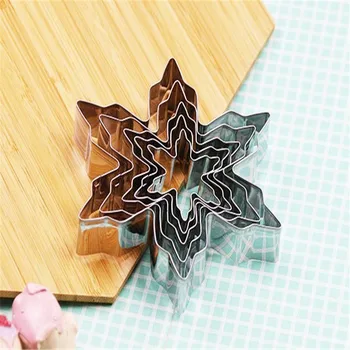 5 pcs/Lot Snowflake Shape Cake Cutter Stainless Steel Snow Form Cookie Mold DIY Fondant Chocolate Cake Decoration Mould 
5 pcs/Lot Snowflake Shape Cake Cutter Stainless Steel Snow Form Cookie Mold DIY Fondant Chocolate Cake Decoration Mould