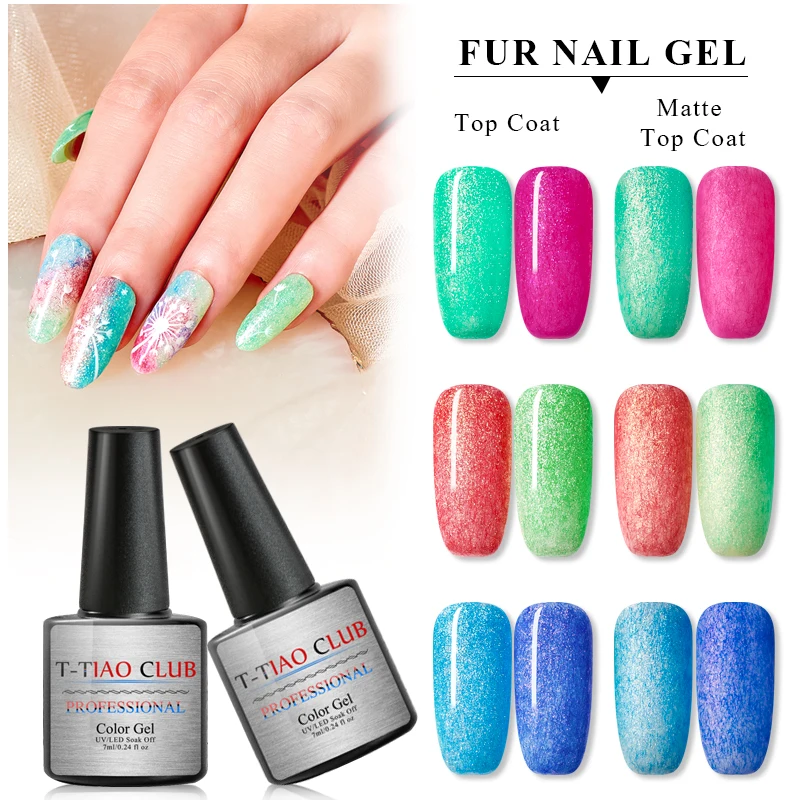 T-TIAO CLUB 7ML Faux Fur Color Gel Nail Polish Shell Mermaid Vernis UV Lamp Cured Base Top Need Gel Lacquer Enamel Varnish
T-TIAO CLUB 7ML Faux Fur Color Gel Nail Polish Shell Mermaid Vernis UV Lamp Cured Base Top Need Gel Lacquer Enamel Varnish