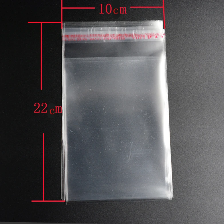 Фото Прозрачные полиэтиленовые пакеты Pouchess 100 шт. 10х22 см для упаковки ювелирных