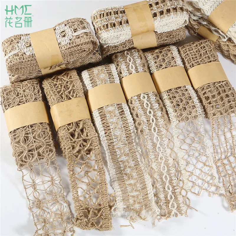 High Quality 2M/Roll 4-5cm Wedding Ribbon Lace Gift Wrapping Hemp Ribbon Jute Burlap DIY Festival Supplies Festival Decoration
High Quality 2M/Roll 4-5cm Wedding Ribbon Lace Gift Wrapping Hemp Ribbon Jute Burlap DIY Festival Supplies Festival Decoration