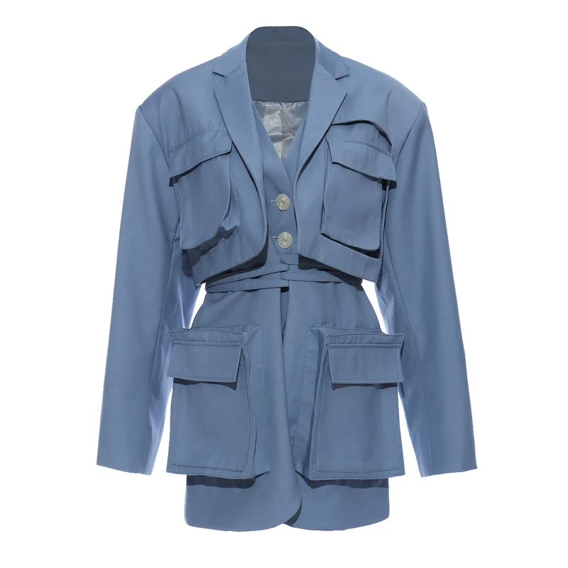 20A/W Workwear Style Three-dimensional Pockets Can Be Waisted Non-mainstream Mid-Length Loose Suit Jacket 1316
20A/W Workwear Style Three-dimensional Pockets Can Be Waisted Non-mainstream Mid-Length Loose Suit Jacket 1316