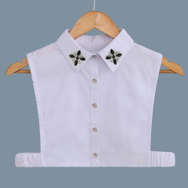 Women White Lapel Fake Collars Solid Color White False Collar Button Lapel Half Shirt Detachable Collar Ladies Nep Kraagie
Women White Lapel Fake Collars Solid Color White False Collar Button Lapel Half Shirt Detachable Collar Ladies Nep Kraagie