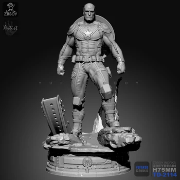 75MM 1/24 Resin Kits Captain America Model Self-assembled TD-2114
75MM 1/24 Resin Kits Captain America Model Self-assembled TD-2114