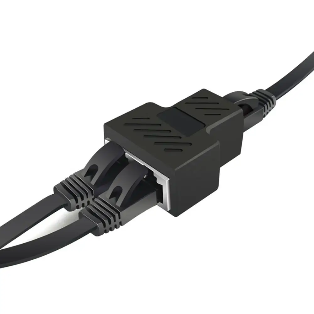 Разветвитель сетевой Ethernet RJ45 с 1 на 2 каналами двойной переходник соединитель