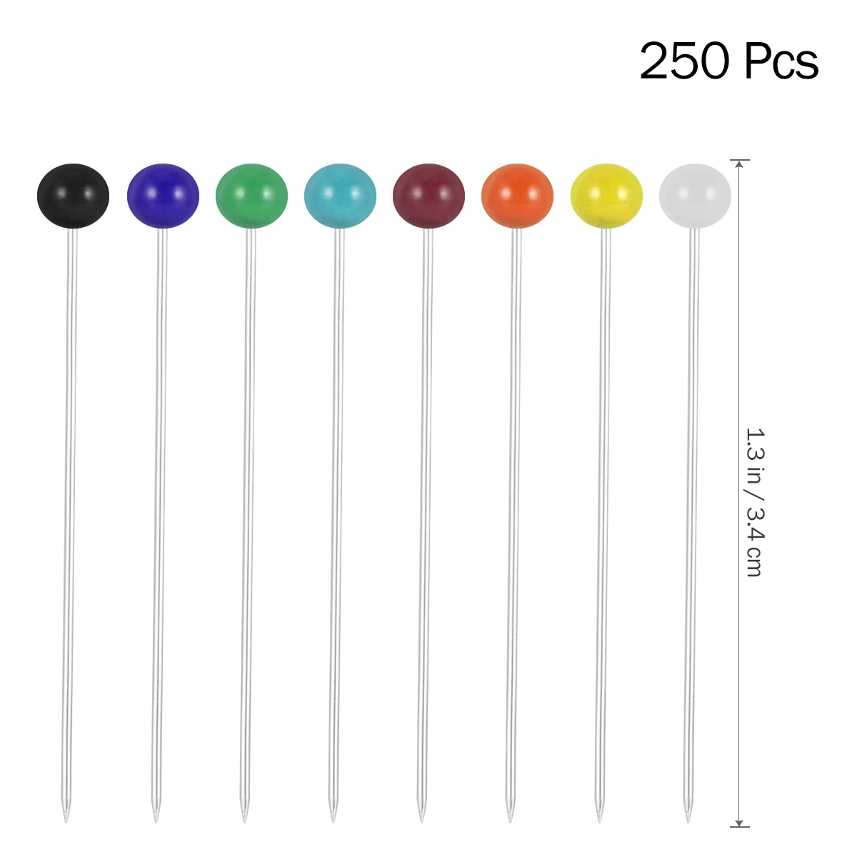 OUNONA 250pcs Glass Head Multicolor Sewing Pin for DIY Sewing Crafts 4mm Head and 34mm Pin Home DIY Weaving Tool Accessories
OUNONA 250pcs Glass Head Multicolor Sewing Pin for DIY Sewing Crafts 4mm Head and 34mm Pin Home DIY Weaving Tool Accessories