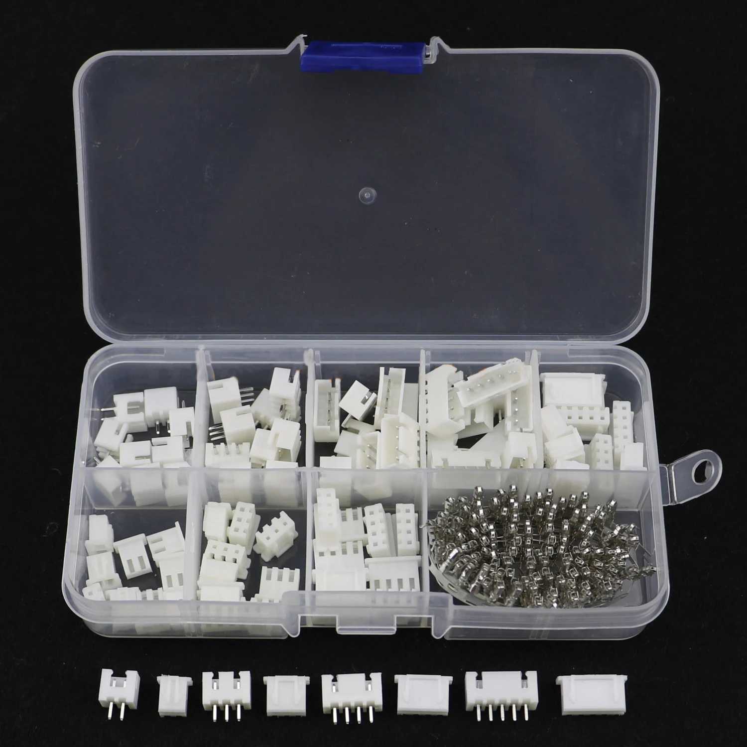 230pcs/box XH2.54 JST Connector 2p 3p 4p 5 pin 2.54mm Pitch Terminal Kit/Housing/Pin Header Diy Crimp Terminals Connectors Kit
230pcs/box XH2.54 JST Connector 2p 3p 4p 5 pin 2.54mm Pitch Terminal Kit/Housing/Pin Header Diy Crimp Terminals Connectors Kit
