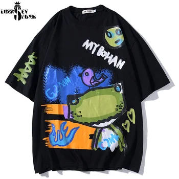 Lindsey Seader Harajuku Graffiti Crocodile Print Tees Shirts Streetwear Hip Hop Casual Short Sleeve Tshirts Men Summer Tops Male
Lindsey Seader Harajuku Graffiti Crocodile Print Tees Shirts Streetwear Hip Hop Casual Short Sleeve Tshirts Men Summer Tops Male