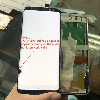 For samsung galaxy S8 Plus G955 SM-G955F 6.2" LCD Display and Touch Screen Digitizer with big spot Original amoled lcd Assembly
For samsung galaxy S8 Plus G955 SM-G955F 6.2" LCD Display and Touch Screen Digitizer with big spot Original amoled lcd Assembly