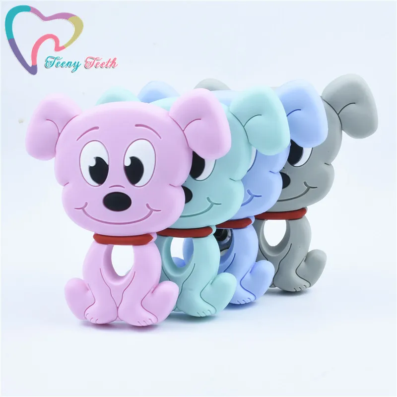 5 PCS Silicone Big Eyes Dog Teether Cartoon Animal Dog Food Grade Animal Teether Teething Toy DIY Baby Gifts Pacifier Chain 
5 PCS Silicone Big Eyes Dog Teether Cartoon Animal Dog Food Grade Animal Teether Teething Toy DIY Baby Gifts Pacifier Chain