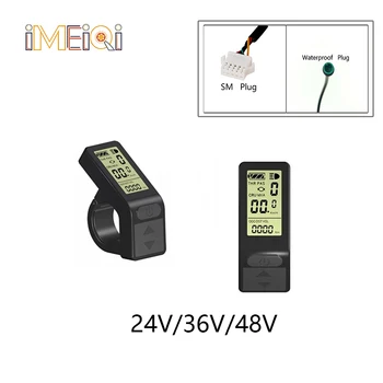 IMEIQI Electric Bicycle 24/36/48V Small Intelligence KT-LCD4 Display LCD Control Panel SM/Waterproof Plug E-bike Accessories 
IMEIQI Electric Bicycle 24/36/48V Small Intelligence KT-LCD4 Display LCD Control Panel SM/Waterproof Plug E-bike Accessories