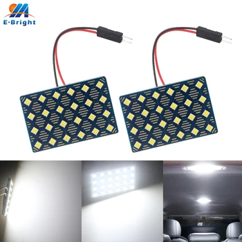 

2pcs AC DC 12V 24V 3030 24 SMD W5W T10 Festoon LED Bulbs Nonpolarity Truck Car Door License Plate Reading Dome Light White 6500K