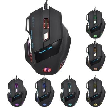 Mice Game-Mouse Alternating Light USB 2.0 7-Button Wired Game Mouse Profession Notebook Laptop Computer-Mice Optical 5500DPI
Mice Game-Mouse Alternating Light USB 2.0 7-Button Wired Game Mouse Profession Notebook Laptop Computer-Mice Optical 5500DPI