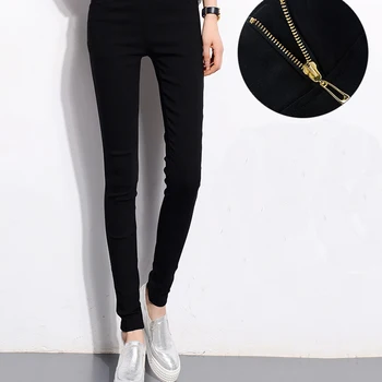 Skinny Black Pants For Women Pencil Ladies Zipper Waist Trousers Women Slim Elastic Trousers Female High Waist Pants
Skinny Black Pants For Women Pencil Ladies Zipper Waist Trousers Women Slim Elastic Trousers Female High Waist Pants