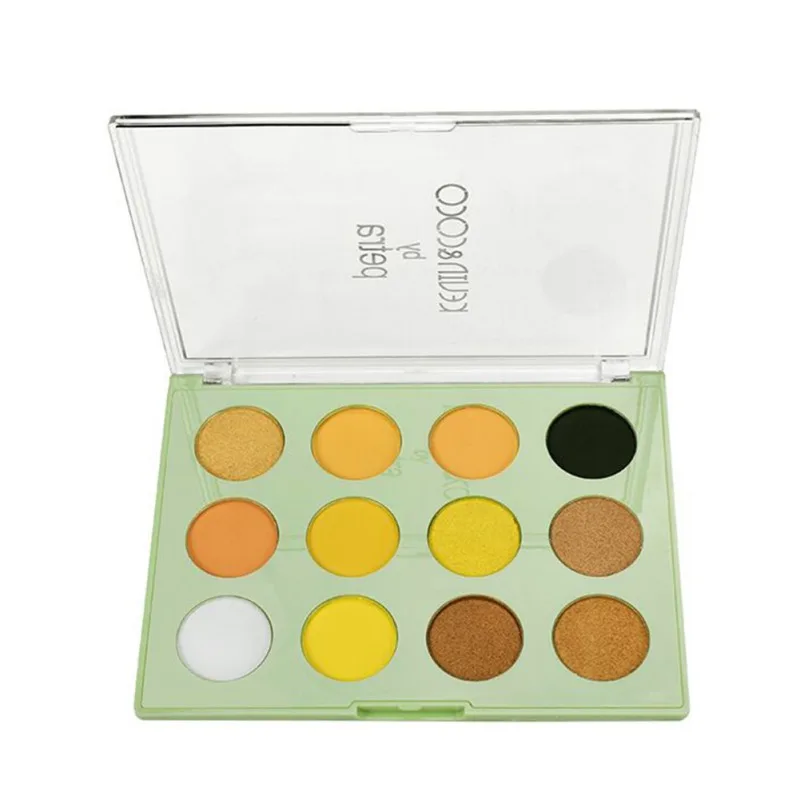 12-Color Brown Orange Matte Pearlescent Glitter Eyeshadow Palette Pigment Eye Shadow Makeup Palette Cosmetics -
12-Color Brown Orange Matte Pearlescent Glitter Eyeshadow Palette Pigment Eye Shadow Makeup Palette Cosmetics -