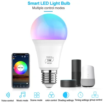 Dimmable Living Room LED Light Bulb Color Changing APP Control Bedroom Indoor With Alexa Google Smart WIFI Multicolor Timing
Dimmable Living Room LED Light Bulb Color Changing APP Control Bedroom Indoor With Alexa Google Smart WIFI Multicolor Timing
