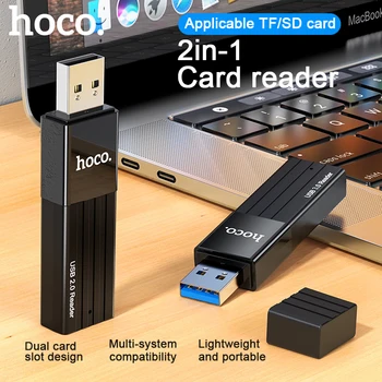 HOCO 2-in-1 OTG SD Card Reader USB 3.0 Card Reader For USB Micro 2.0 Adapter Flash Drive Smart Memory Card Reader usb Cardreader
HOCO 2-in-1 OTG SD Card Reader USB 3.0 Card Reader For USB Micro 2.0 Adapter Flash Drive Smart Memory Card Reader usb Cardreader