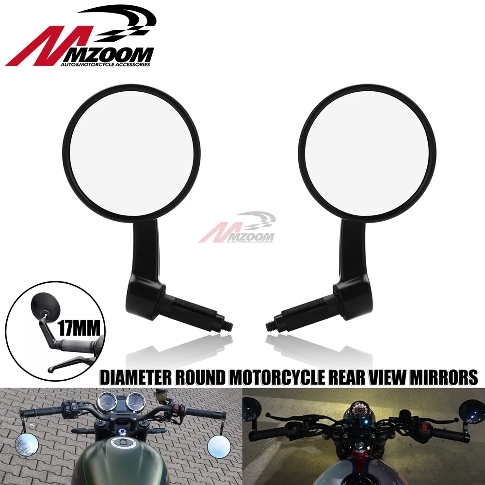 Motorcycle Rear View Mirrors Handle 17mm Diameter Round Bar End Cafe Racer For SPORTSTER 883 1200 XL X48 Street 750 Dyna
Motorcycle Rear View Mirrors Handle 17mm Diameter Round Bar End Cafe Racer For SPORTSTER 883 1200 XL X48 Street 750 Dyna