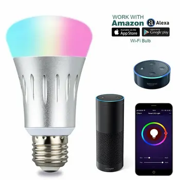 11W LED light bulbs Smart WiFi Bulb RGBW 6000k Dimmable Lamp Work with Alexa Google Home IFTTT APP iOS Android B22 E27 E14 
11W LED light bulbs Smart WiFi Bulb RGBW 6000k Dimmable Lamp Work with Alexa Google Home IFTTT APP iOS Android B22 E27 E14