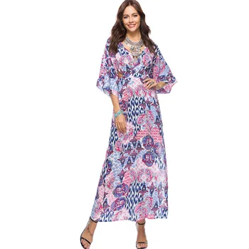 2020 Spring Summer Women Loose Split Sexy Maxi National Dress Casual Open Back Deep V-Neck Female Fashion Runway Long Dresses
2020 Spring Summer Women Loose Split Sexy Maxi National Dress Casual Open Back Deep V-Neck Female Fashion Runway Long Dresses