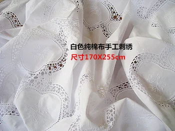 Foreign Trade European White Pure Cotton Cover Hand-Embroidered Table Cloth Multi-purpose Cover 170X255cm Special Price
Foreign Trade European White Pure Cotton Cover Hand-Embroidered Table Cloth Multi-purpose Cover 170X255cm Special Price