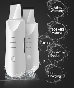 Skin Scrubber USB Pore Cleaner Exfoliator Anion Machine for Skin Care Ultrasonic Facial Skin Cleaning Device,
Skin Scrubber USB Pore Cleaner Exfoliator Anion Machine for Skin Care Ultrasonic Facial Skin Cleaning Device,