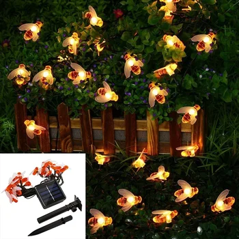 Promotion! Solar Powered String Lights 30LED Honey Bee Shape for Garden Decoration Courtyard
Promotion! Solar Powered String Lights 30LED Honey Bee Shape for Garden Decoration Courtyard
