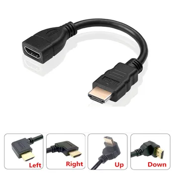 Opposite Right-angle 90 Degree Mini Micro HDMI Male to HDMI Female Converter Adapter Cable Converter Adapter HDTV Connector
Opposite Right-angle 90 Degree Mini Micro HDMI Male to HDMI Female Converter Adapter Cable Converter Adapter HDTV Connector