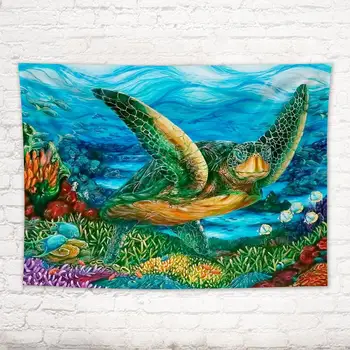 Sea Turtle Tapestry Marine Life Underwater Animal Ocean Wall Hanging Tapestry Wall Art Decor Yoga Picnic Mat Beach Towel Carpet
Sea Turtle Tapestry Marine Life Underwater Animal Ocean Wall Hanging Tapestry Wall Art Decor Yoga Picnic Mat Beach Towel Carpet