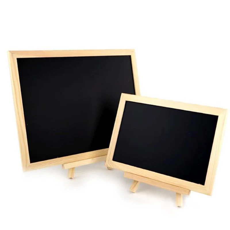 40*30cm Desktop Bulletin Blackboard New Pine Wood Easel Double Sided Chalk Board Kids Wooden Message Chalkboard Drawing Boards
40*30cm Desktop Bulletin Blackboard New Pine Wood Easel Double Sided Chalk Board Kids Wooden Message Chalkboard Drawing Boards